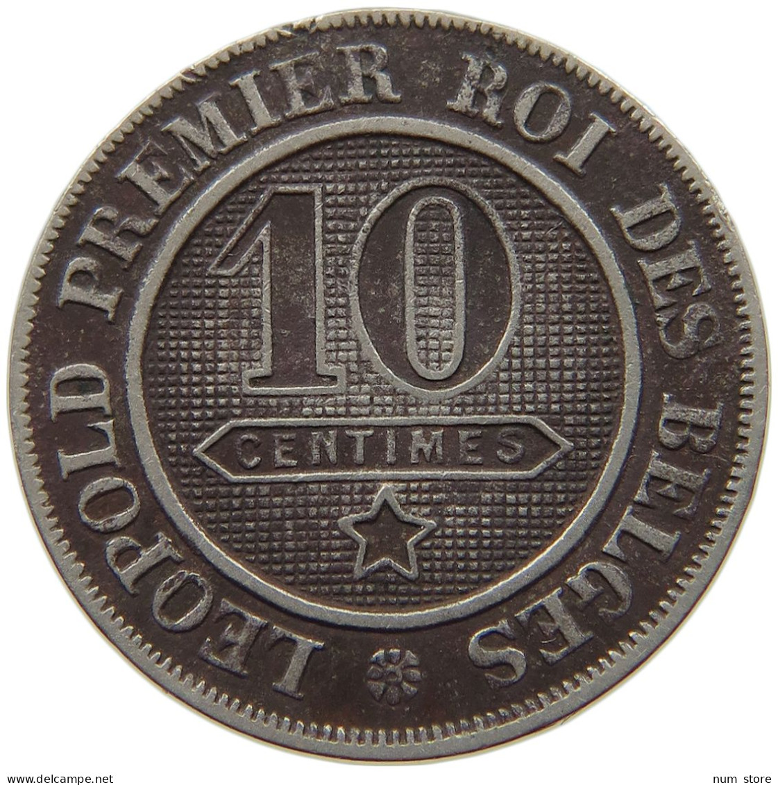 BELGIUM 10 CENTIMES 1861 #s067 0873 - 10 Cents