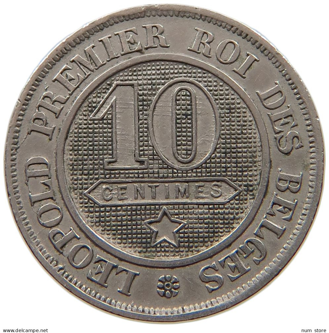 BELGIUM 10 CENTIMES 1861 #s034 0385 - 10 Cent