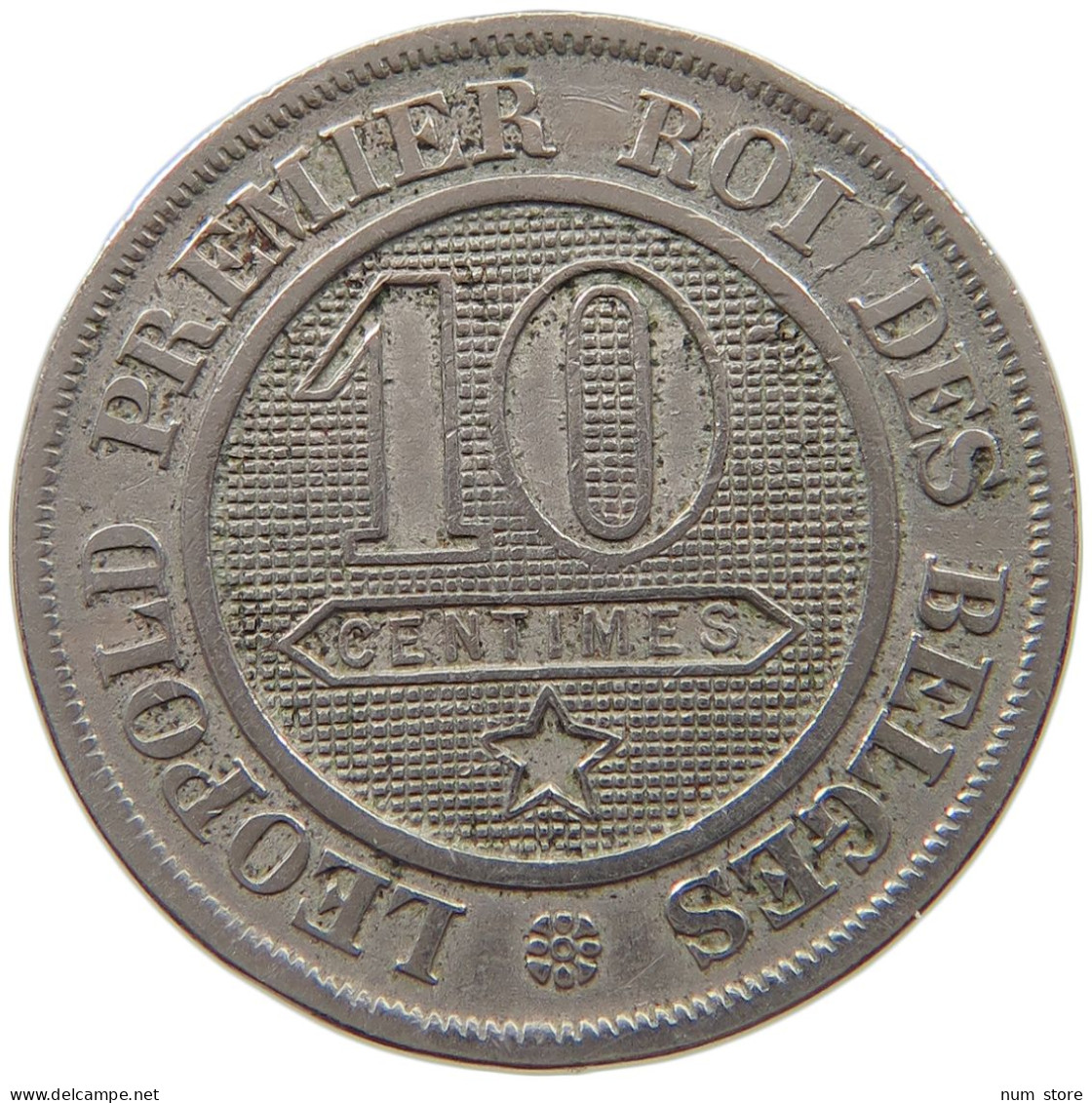 BELGIUM 10 CENTIMES 1861 #a046 0383 - 10 Cents