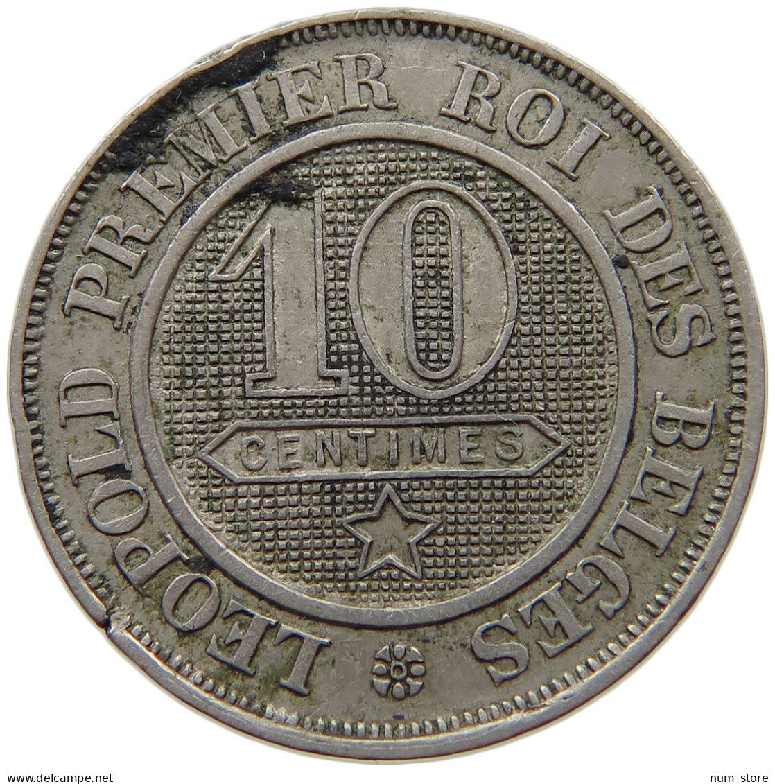 BELGIUM 10 CELTIMES 1861 #s060 0253 - 10 Cent