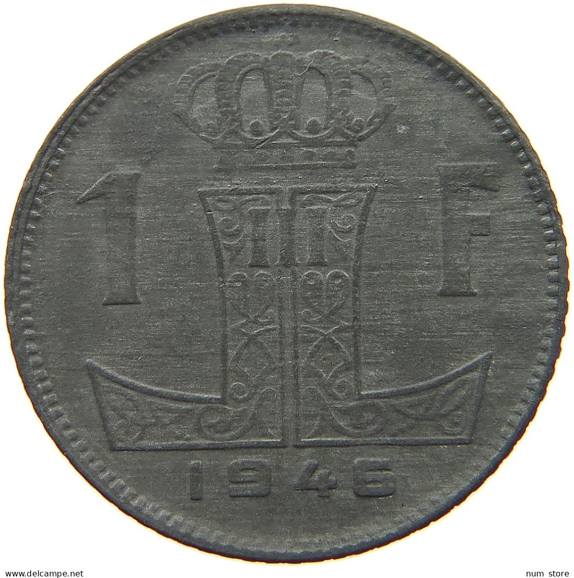 BELGIUM 1 FRANC 1946 #c077 0123 - 1 Franc