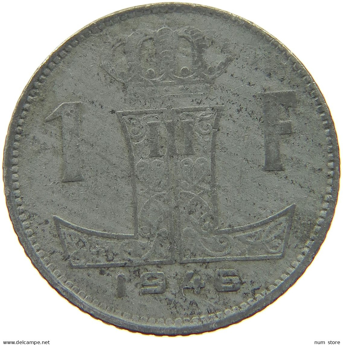 BELGIUM 1 FRANC 1946 #c077 0125 - 1 Franc