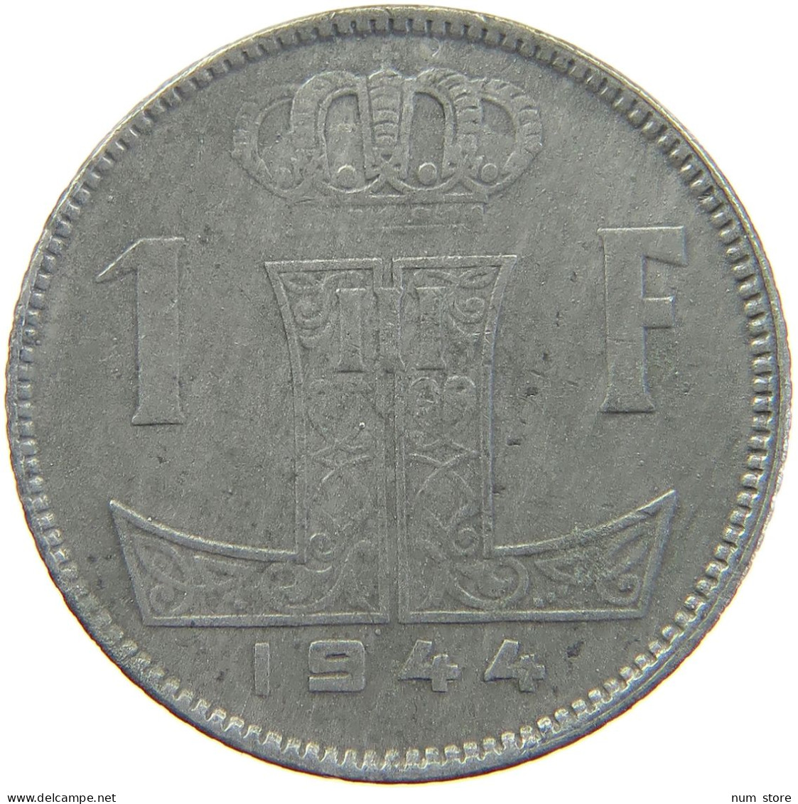 BELGIUM 1 FRANC 1944 #a068 0205 - 1 Franc
