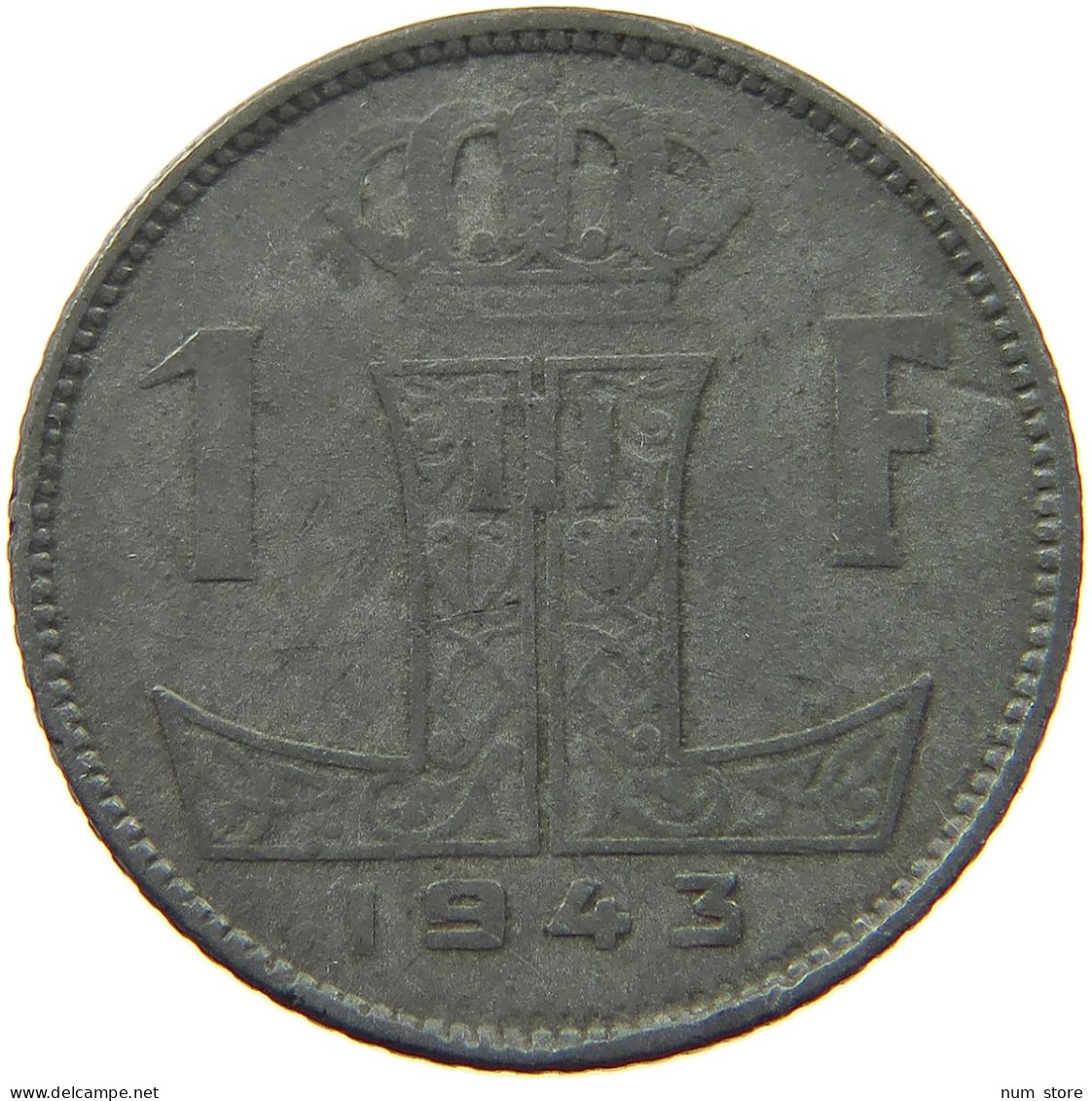 BELGIUM 1 FRANC 1943 #a006 0357 - 1 Frank