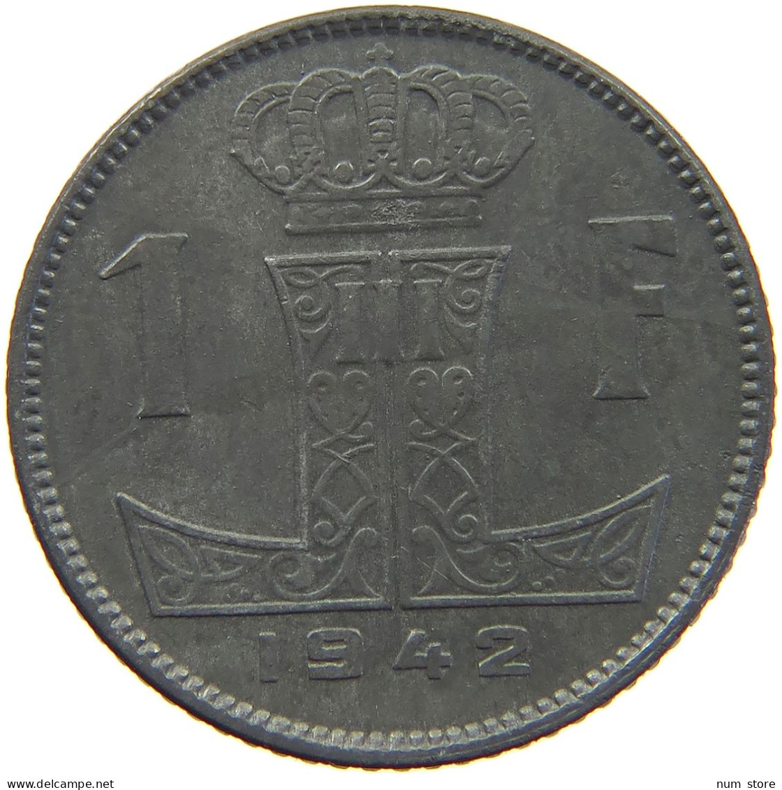 BELGIUM 1 FRANC 1942 #c067 0107 - 1 Franc