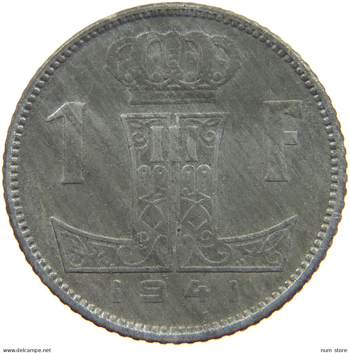 BELGIUM 1 FRANC 1941 #c020 0441 - 1 Franc