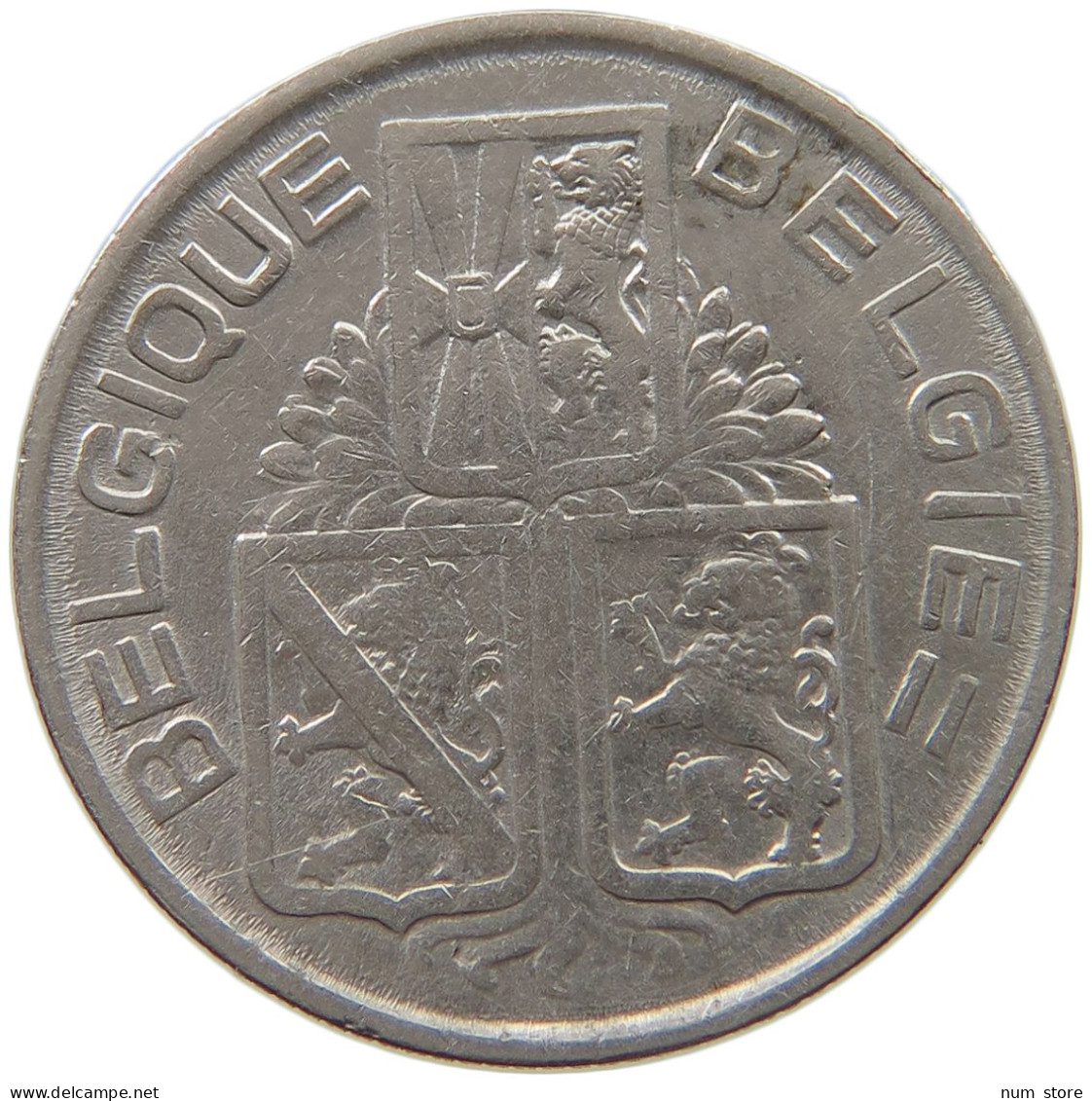 BELGIUM 1 FRANC 1939 #a046 0355 - 1 Franc