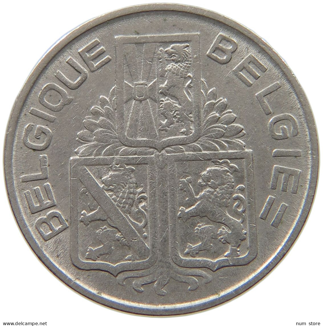 BELGIUM 1 FRANC 1939 #a046 0359 - 1 Frank