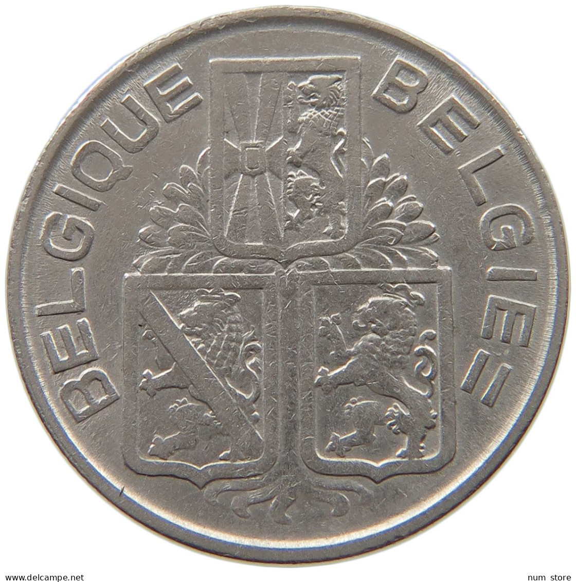 BELGIUM 1 FRANC 1939 #a046 0357 - 1 Franc