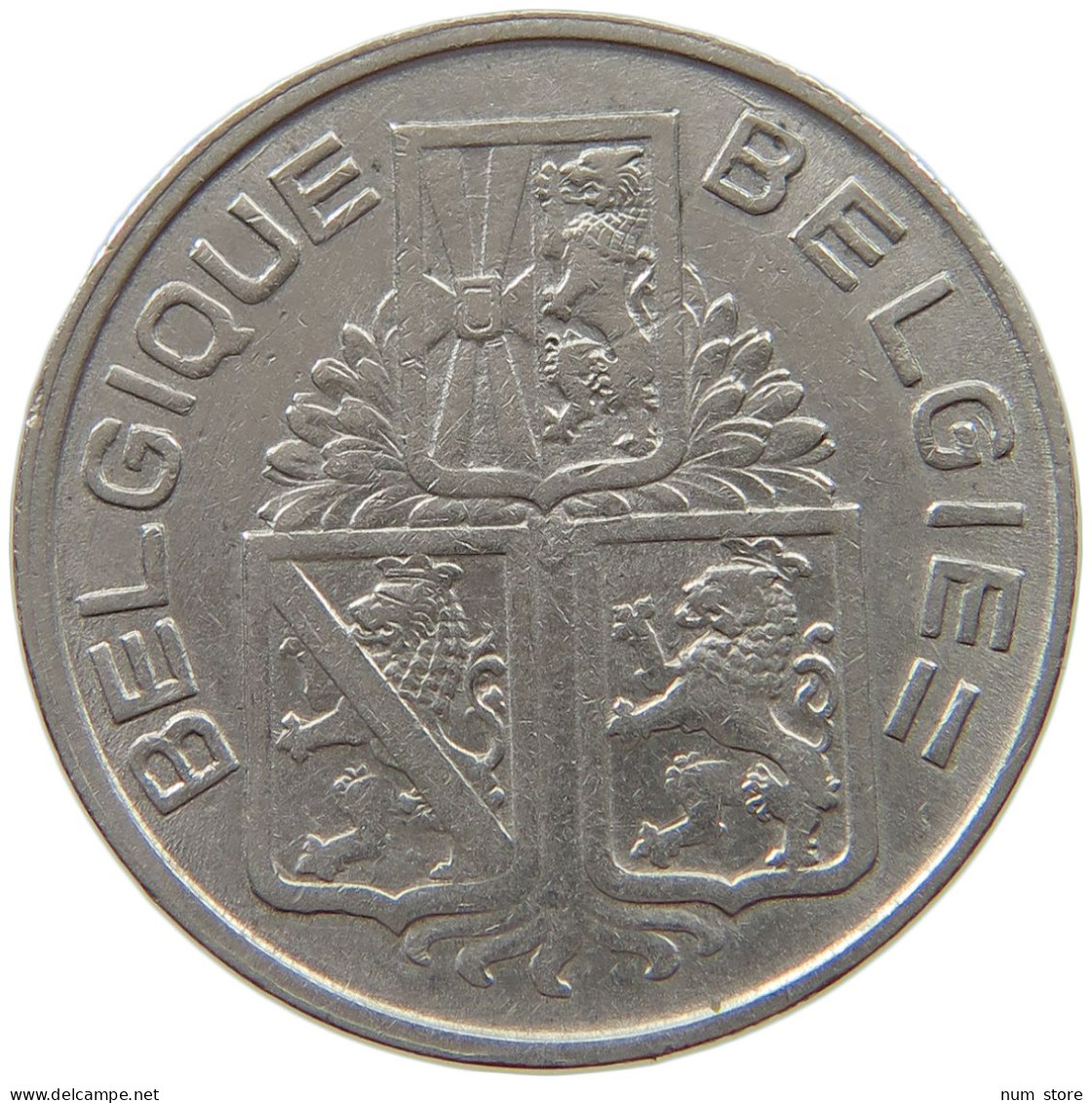 BELGIUM 1 FRANC 1939 #a017 0805 - 1 Frank