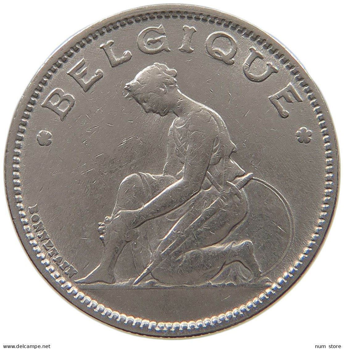 BELGIUM 1 FRANC 1934 #a080 0161 - 1 Frank