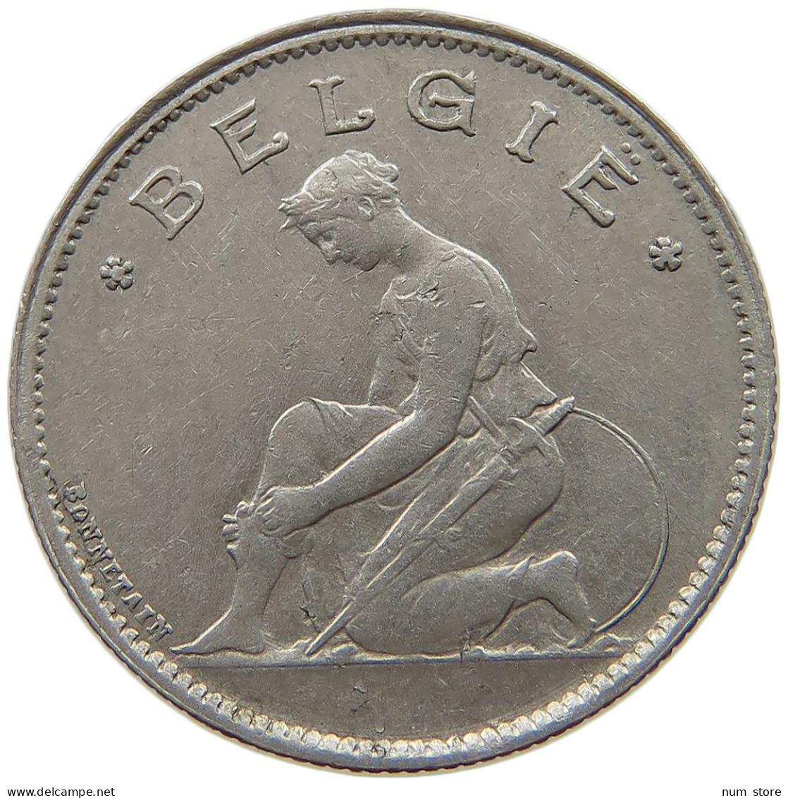 BELGIUM 1 FRANC 1928 #s072 0645 - 1 Franc