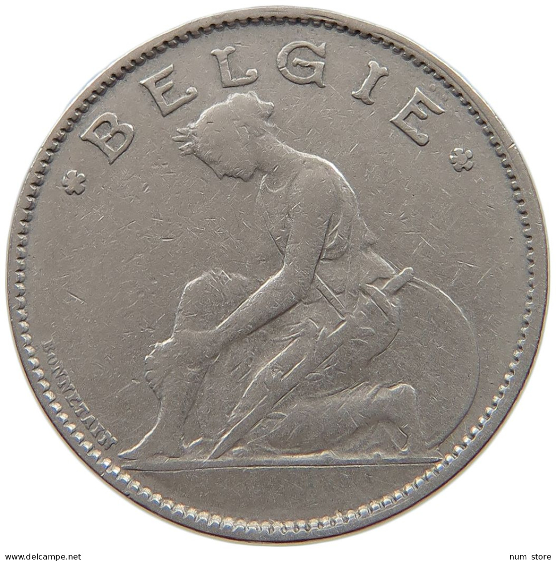 BELGIUM 1 FRANC 1922 #a017 0077 - 1 Franco