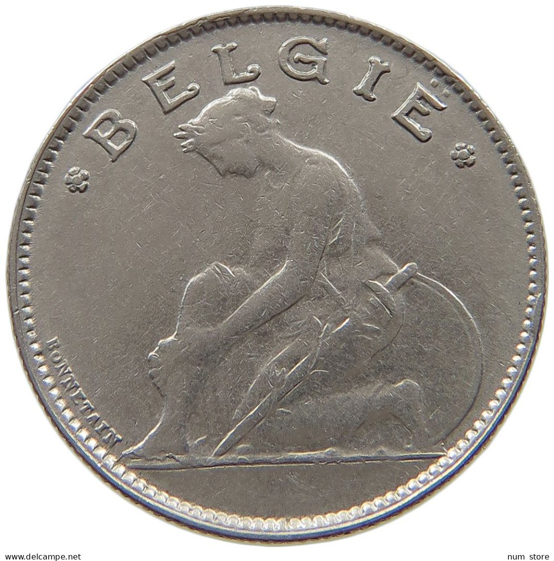 BELGIUM 1 FRANC 1922 #a043 0517 - 1 Frank