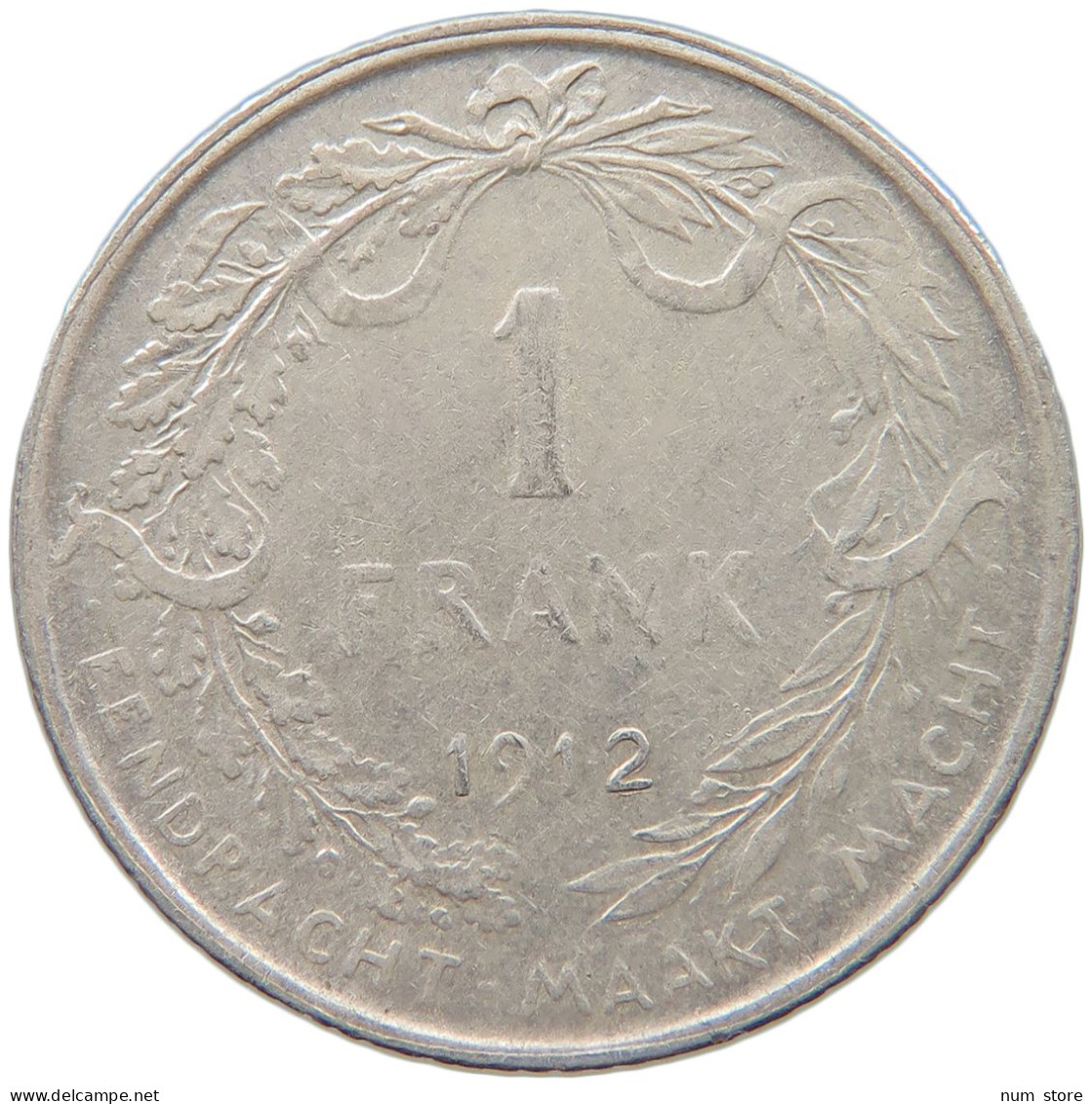 BELGIUM 1 FRANC 1912 #c024 0065 - 1 Franc