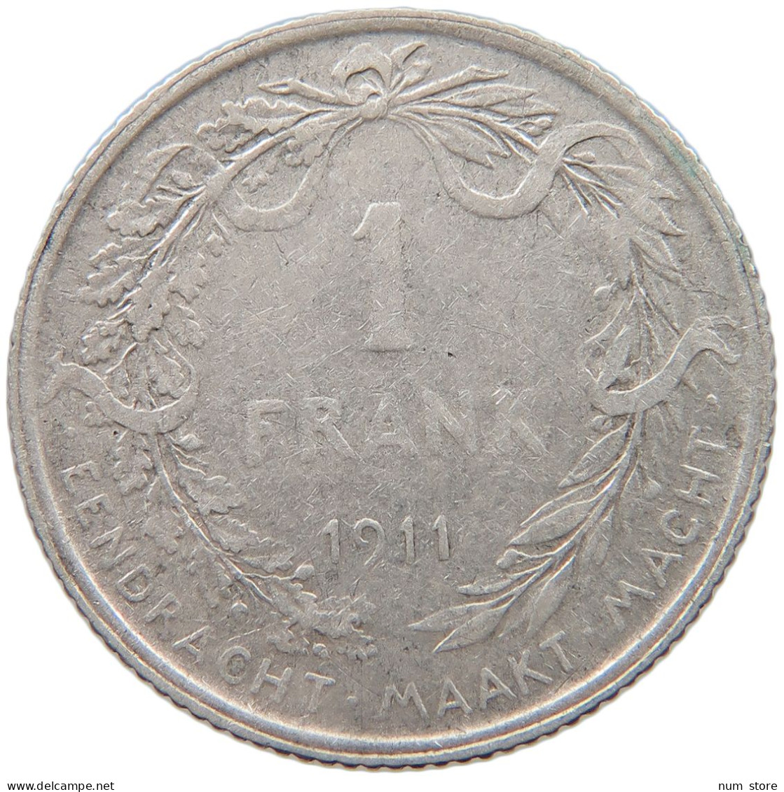 BELGIUM 1 FRANC 1911 #c024 0069 - 1 Frank