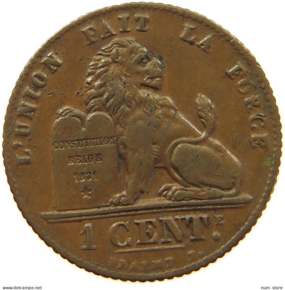 BELGIUM 1 CENTIME 1912 #s021 0189 - 1 Centime