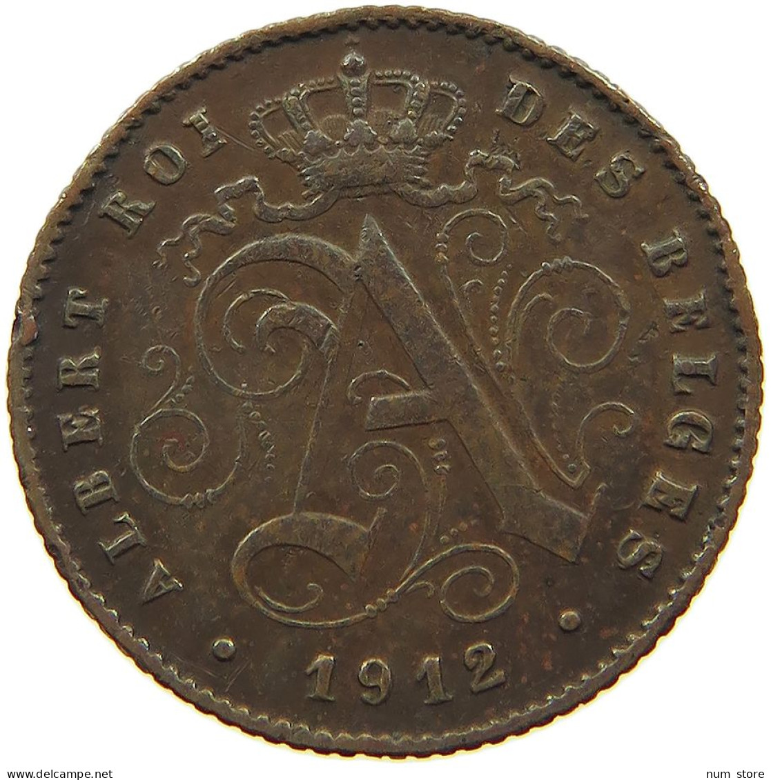 BELGIUM 1 CENTIME 1912 #c084 0273 - 1 Cent