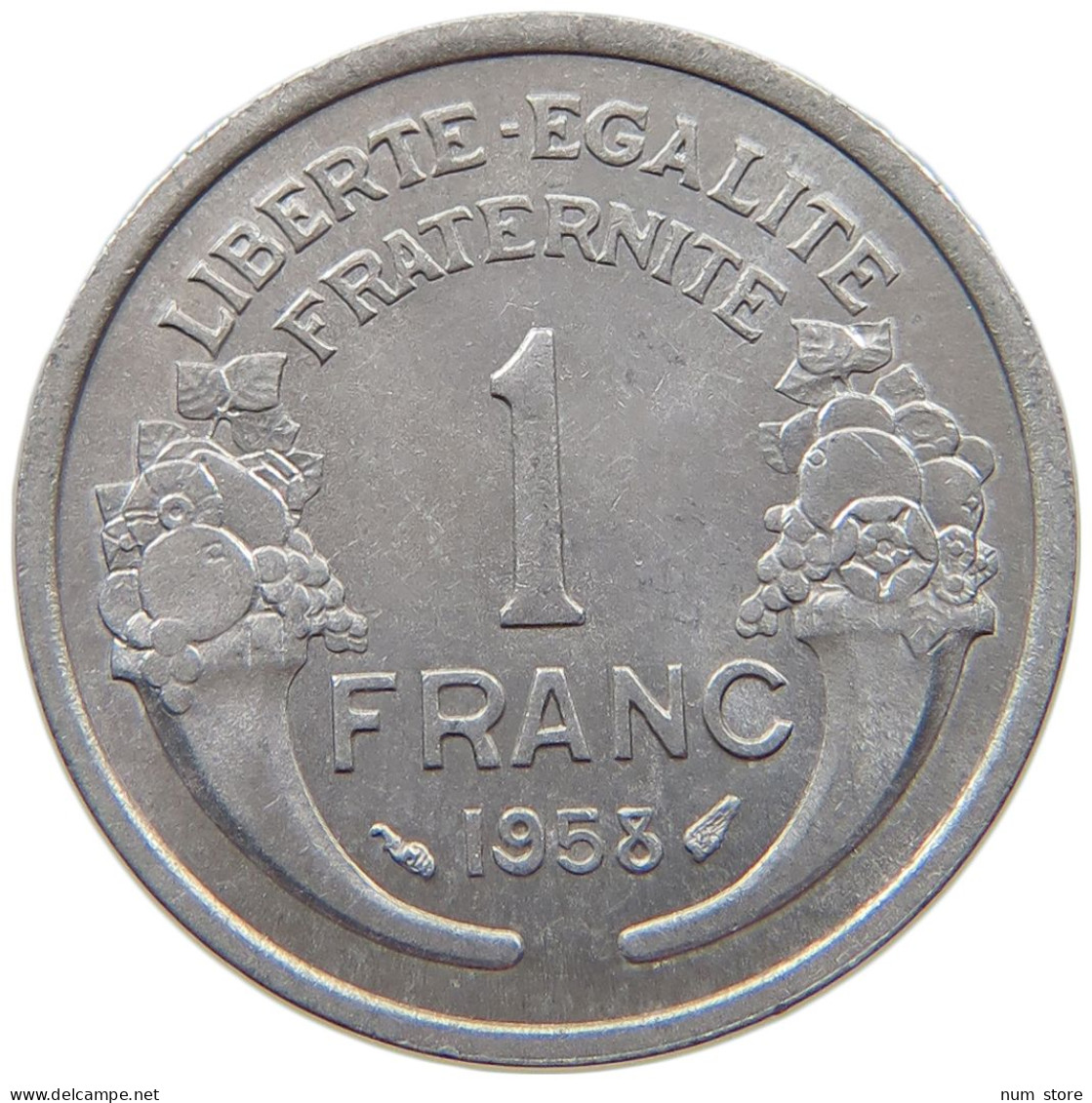FRANCE 1 FRANC 1958 TOP #s069 0251 - 1 Franc