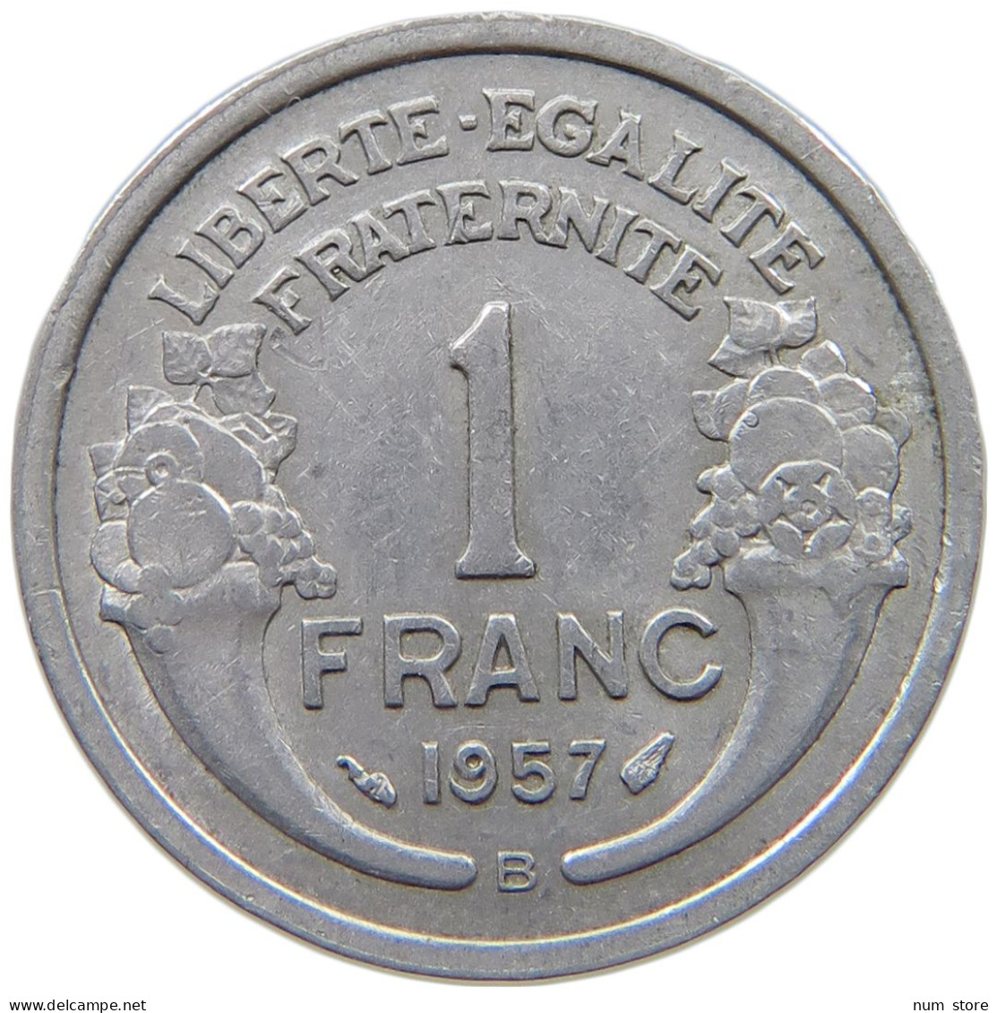 FRANCE 1 FRANC 1957 B #a076 0509 - 1 Franc