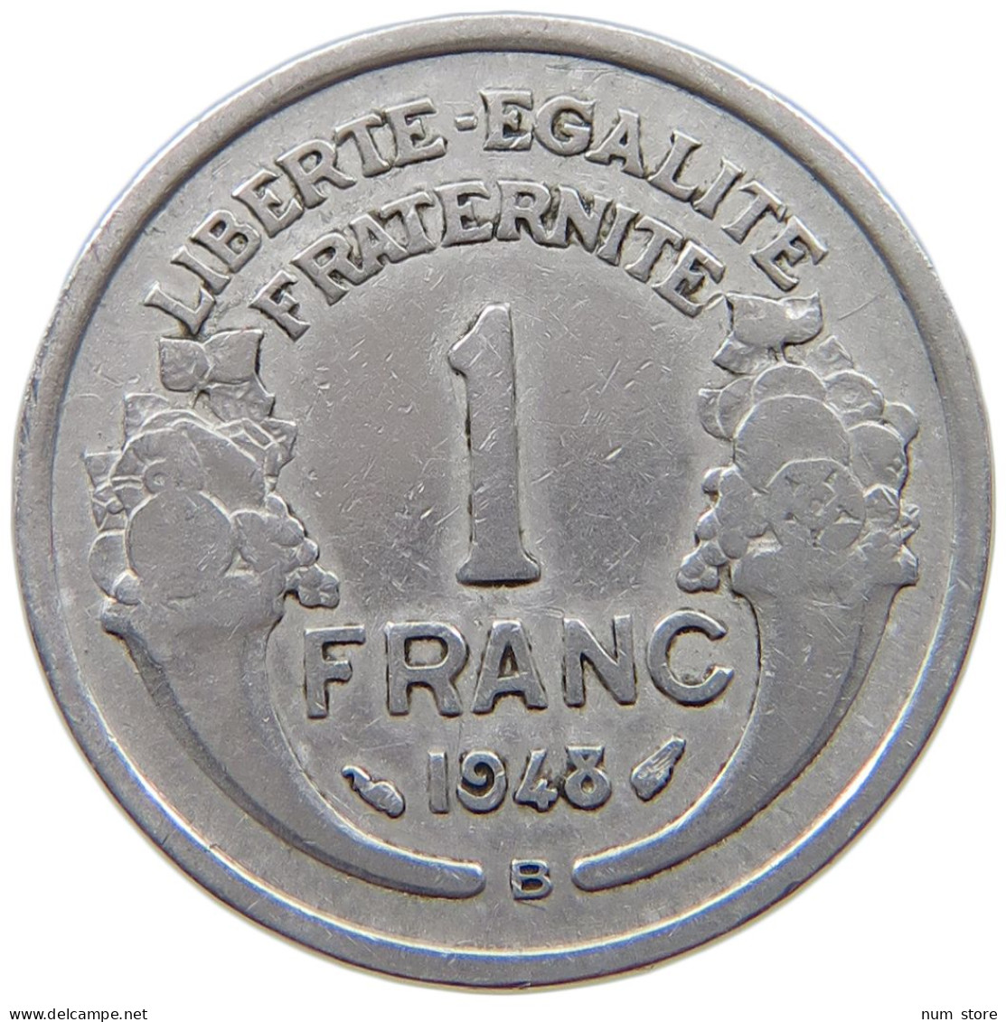 FRANCE 1 FRANC 1948 B #a021 0965 - 1 Franc