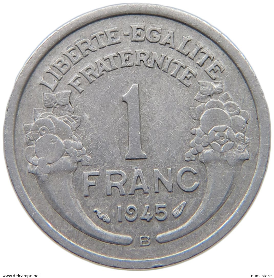 FRANCE 1 FRANC 1945 B #c078 0477 - 1 Franc