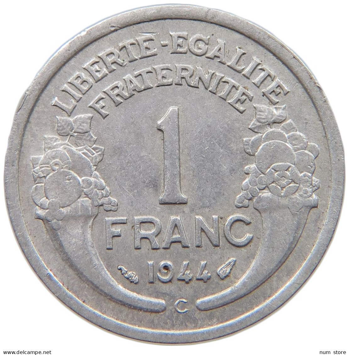 FRANCE 1 FRANC 1944 C #c040 0835 - 1 Franc