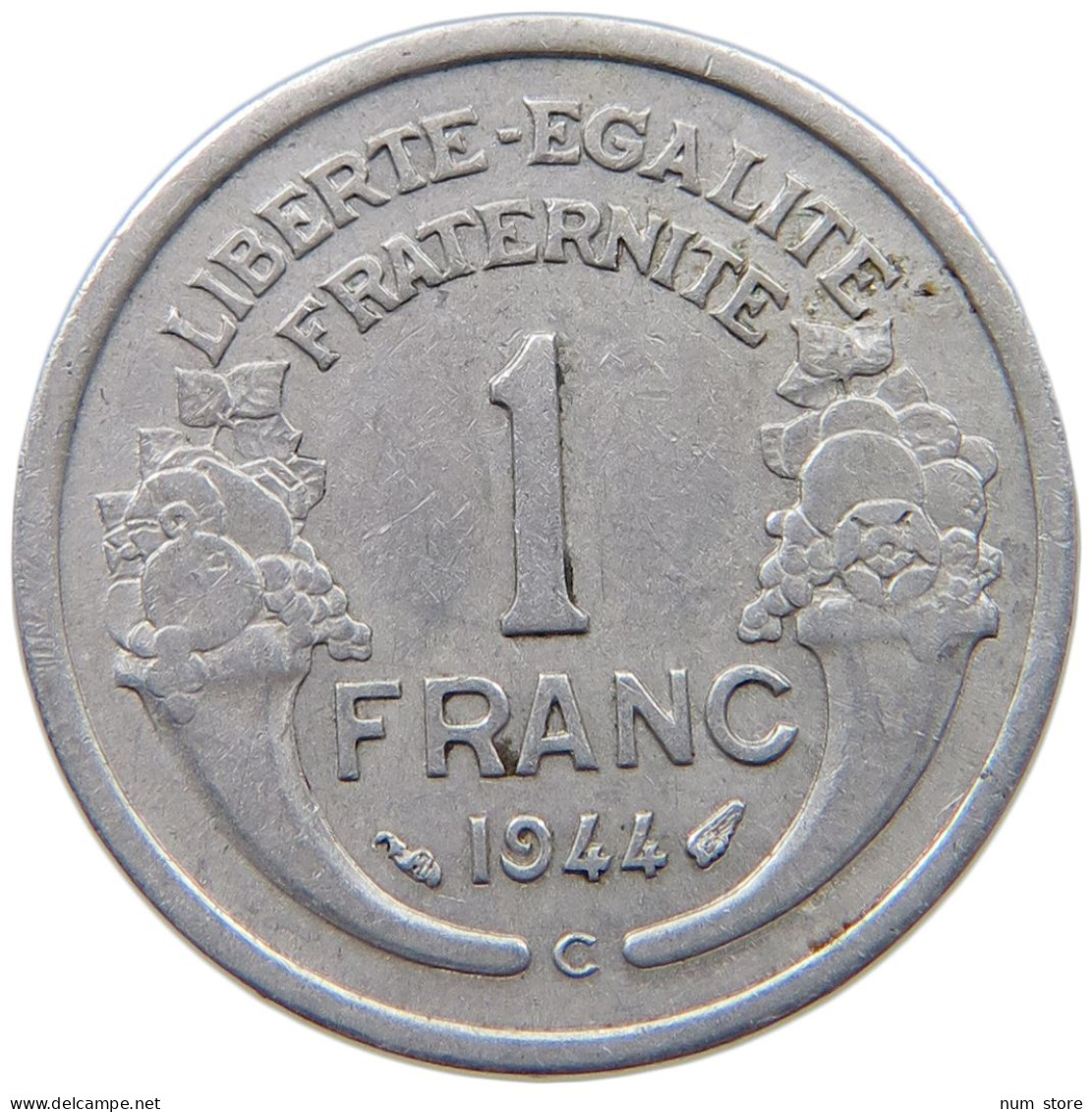 FRANCE 1 FRANC 1944 C #c078 0487 - 1 Franc