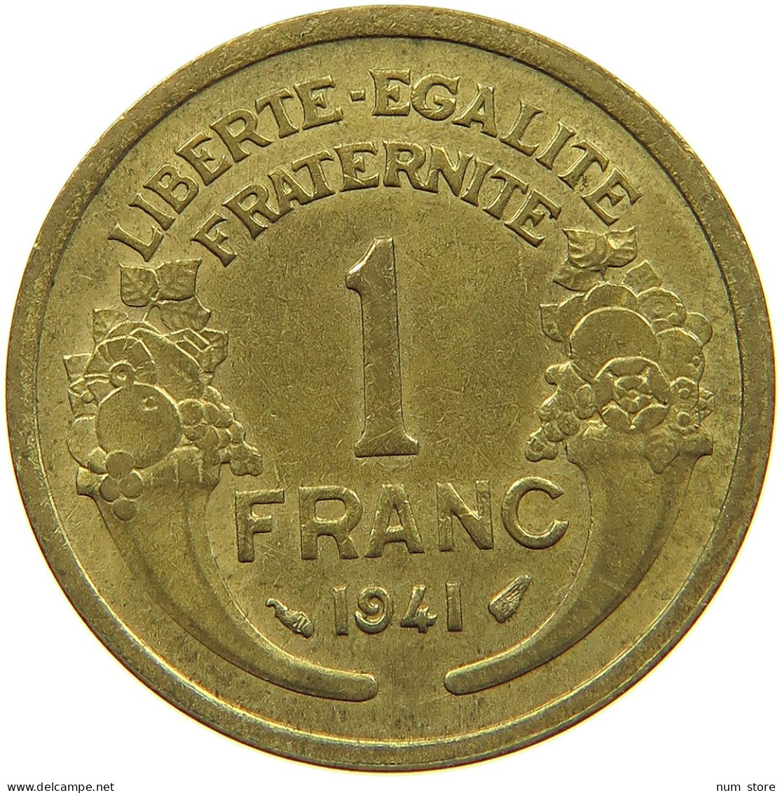 FRANCE 1 FRANC 1941 #c011 0801 - 1 Franc