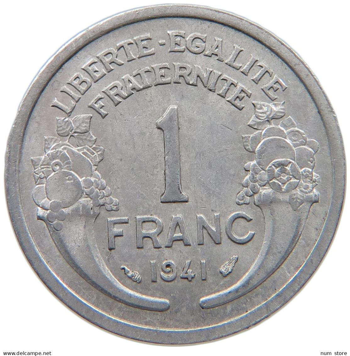 FRANCE 1 FRANC 1941 #a051 0359 - 1 Franc