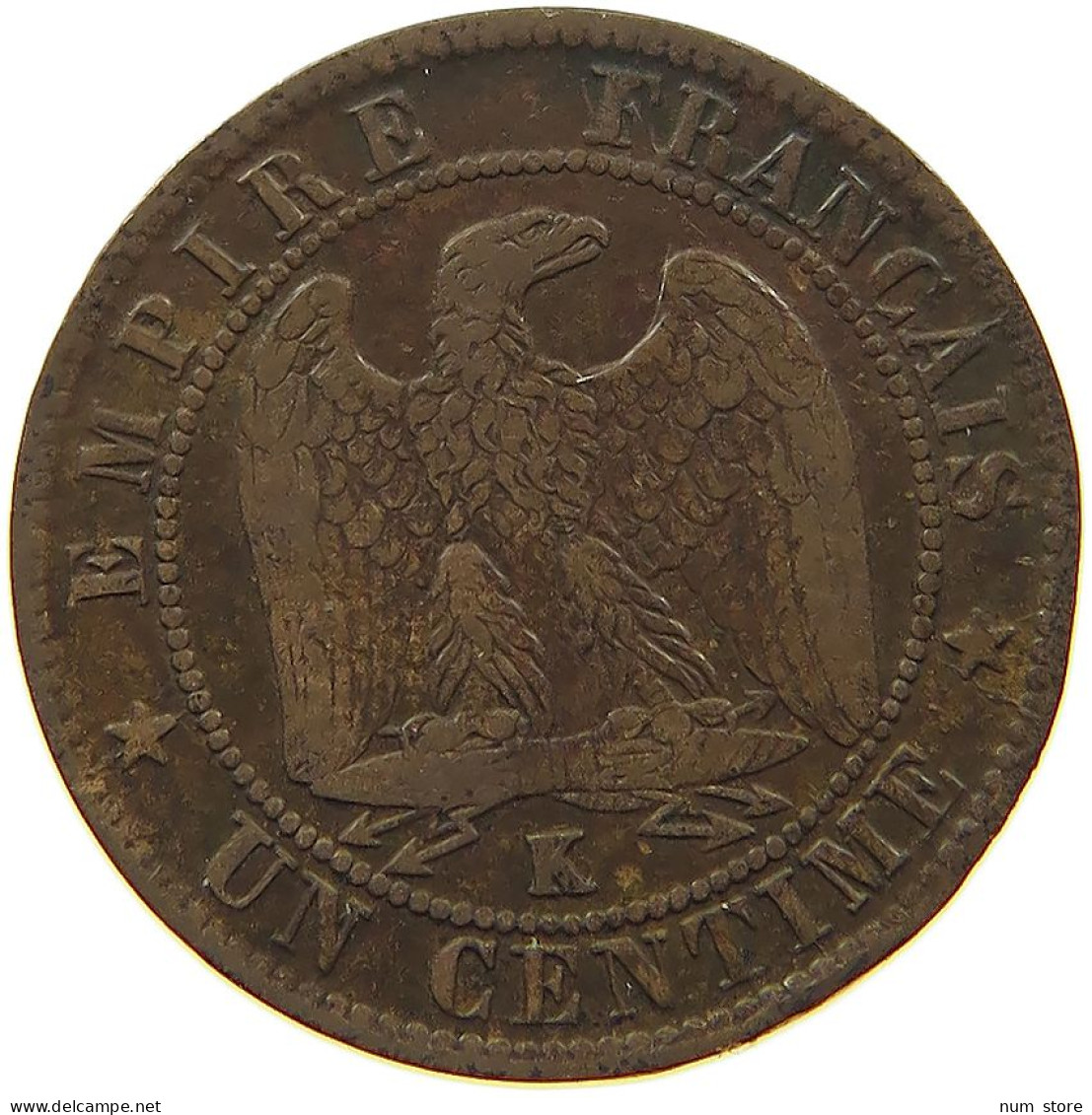 FRANCE 1 CENTIMES 1862 K #s078 0113 - 1 Centime