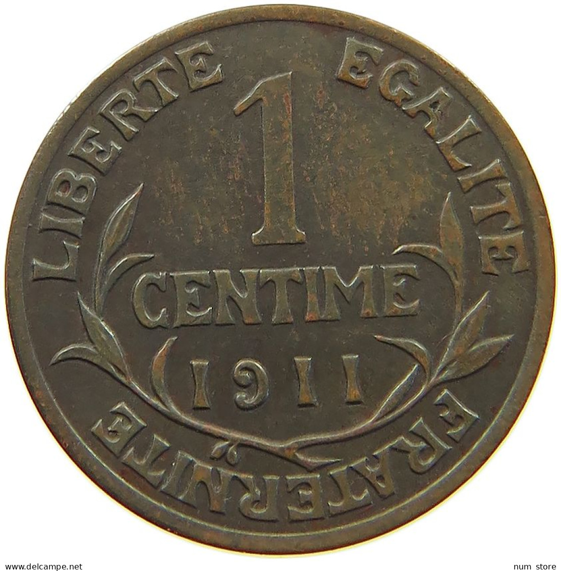 FRANCE 1 CENTIME 1911 TOP #c022 0711 - 1 Centime