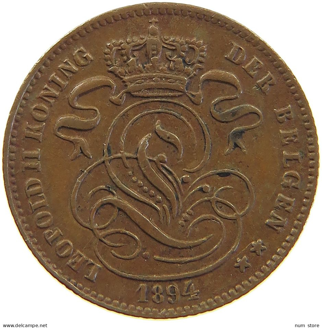 BELGIUM CENTIME 1894 #c041 0543 - 1 Cent