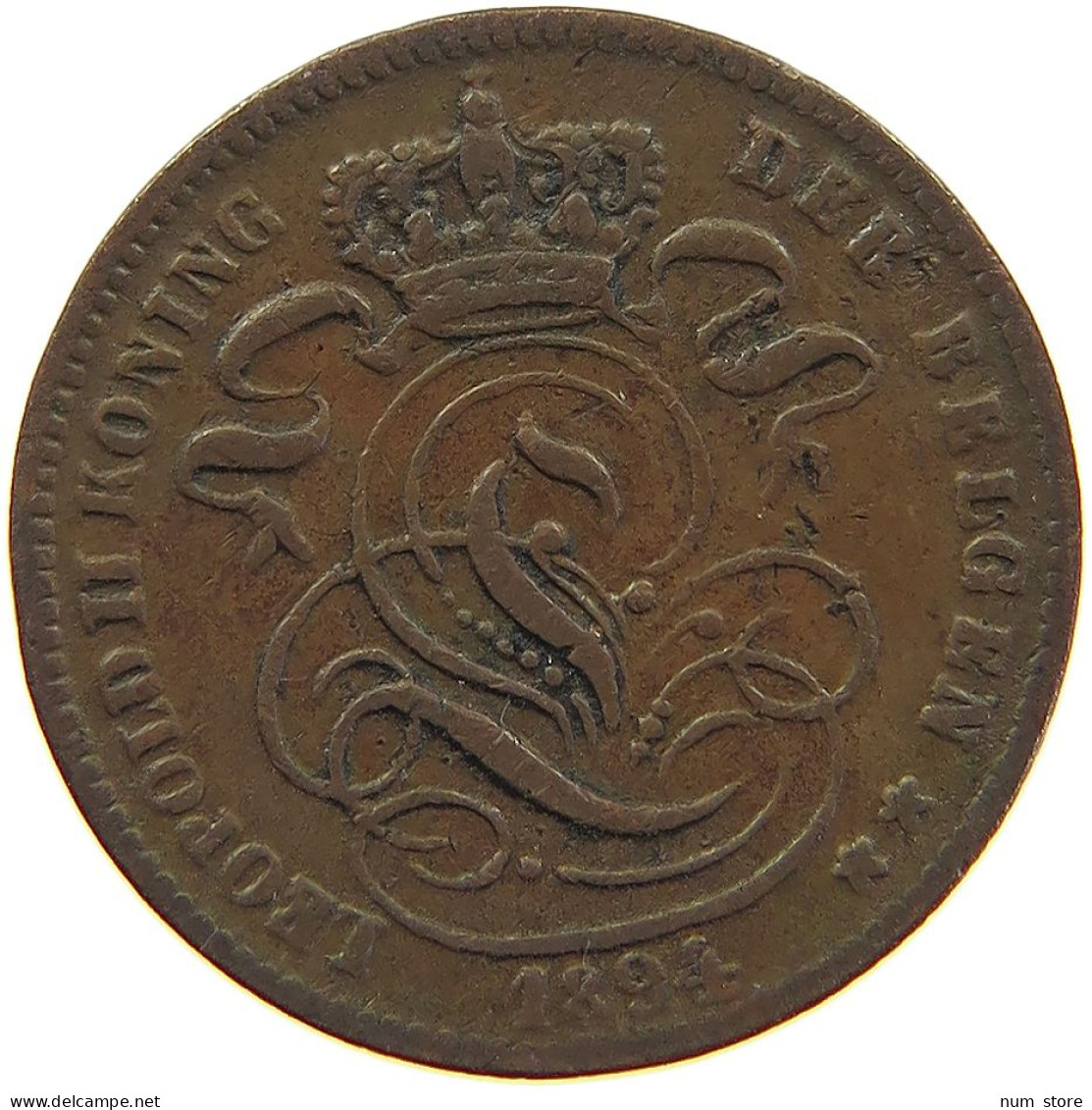 BELGIUM CENTIME 1894 #s009 0213 - 1 Cent