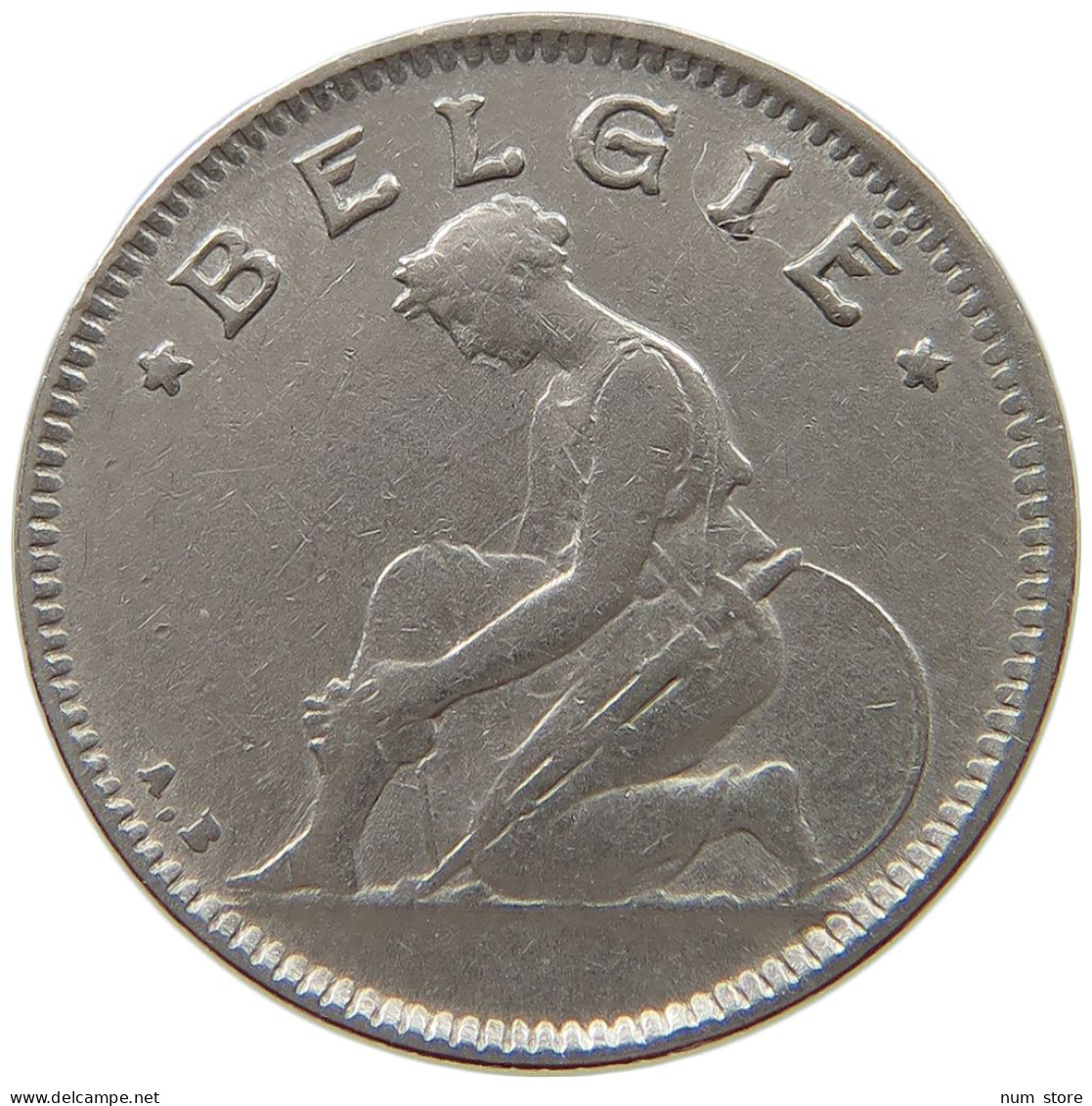 BELGIUM 50 CENTIMES 1928 #a018 0637 - 50 Cents