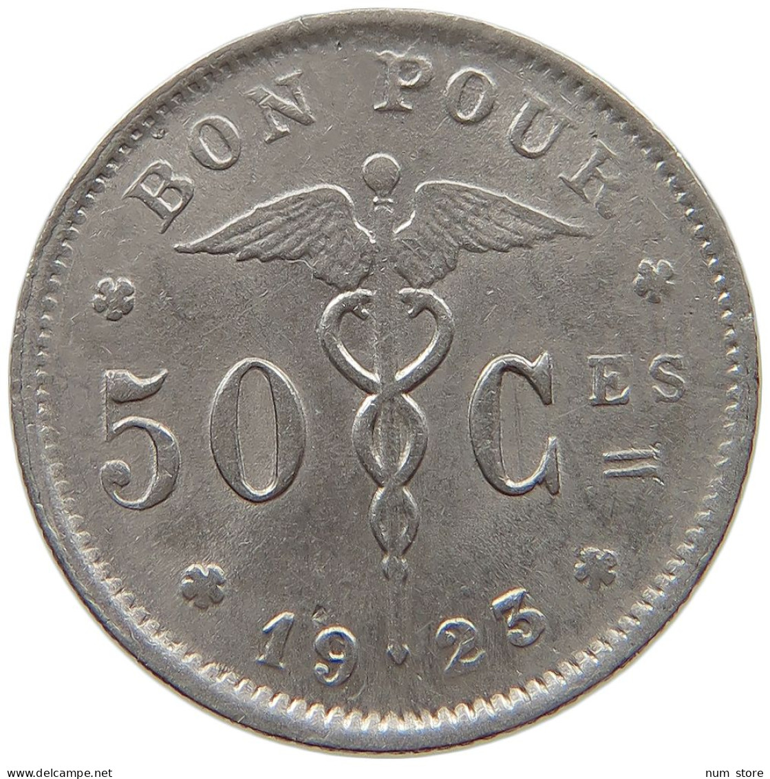 BELGIUM 50 CENTIMES 1923 #s073 0109 - 50 Centimes