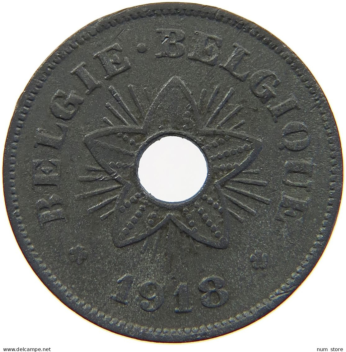 BELGIUM 50 CENTIMES 1918 #s023 0077 - 50 Cents
