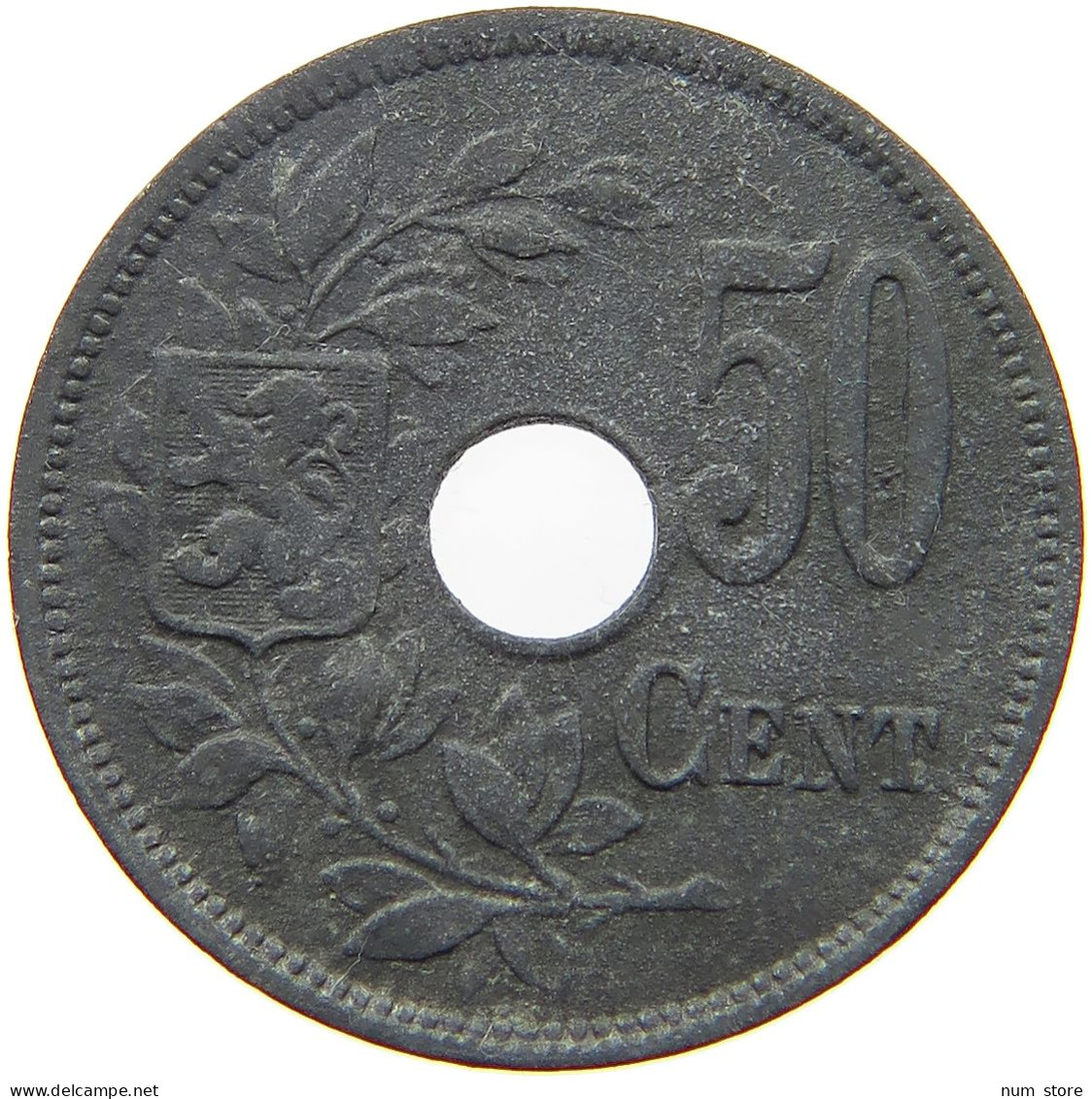 BELGIUM 50 CENTIMES 1918 #a092 0037 - 50 Cent