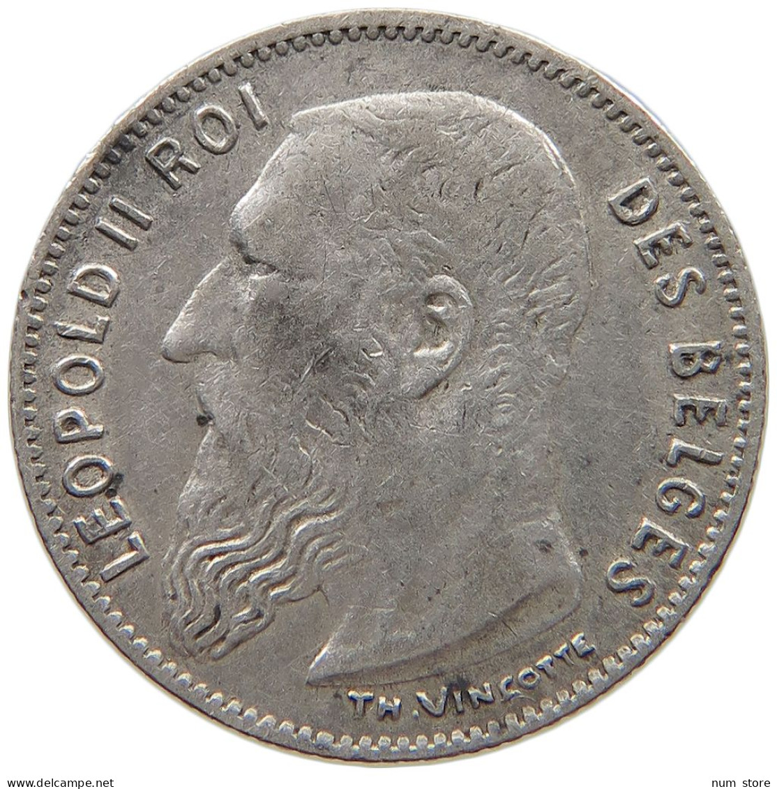 BELGIUM 50 CENTIMES 1909 #c018 0265 - 50 Cents