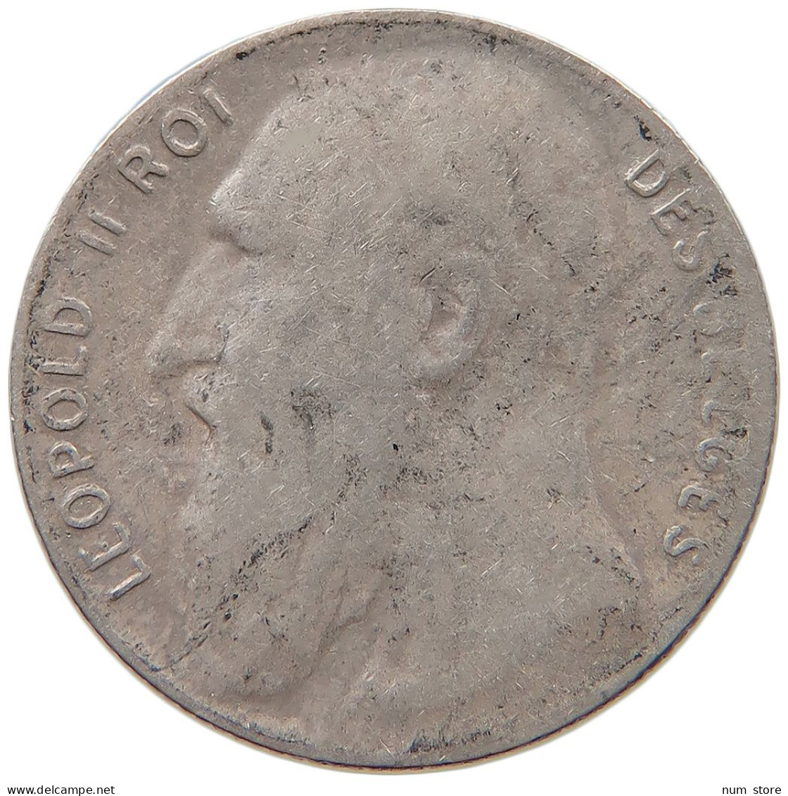 BELGIUM 50 CENTIMES 1901 #s027 0307 - 50 Cents