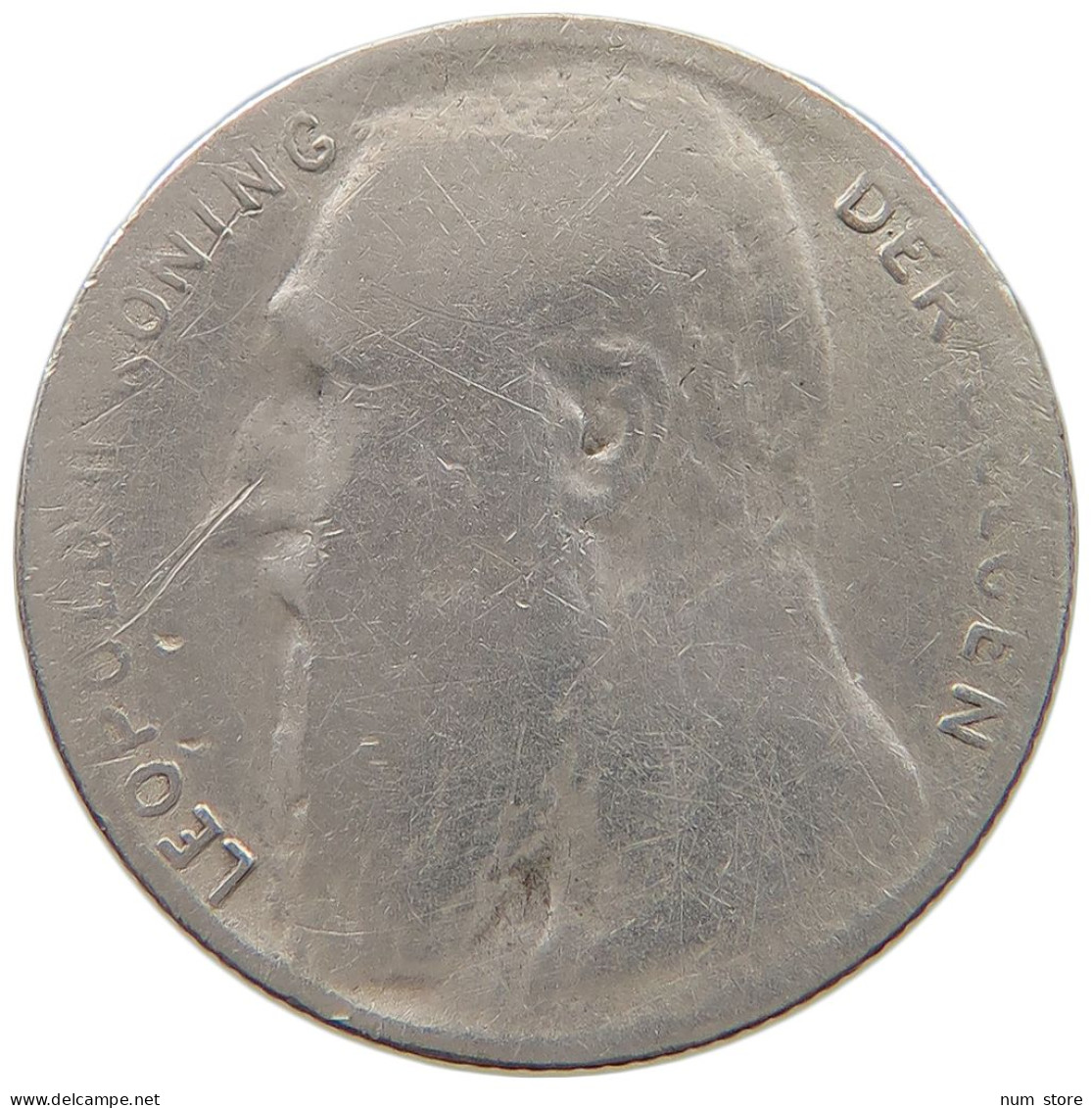 BELGIUM 50 CENTIMES 1901 #a044 0245 - 50 Cents