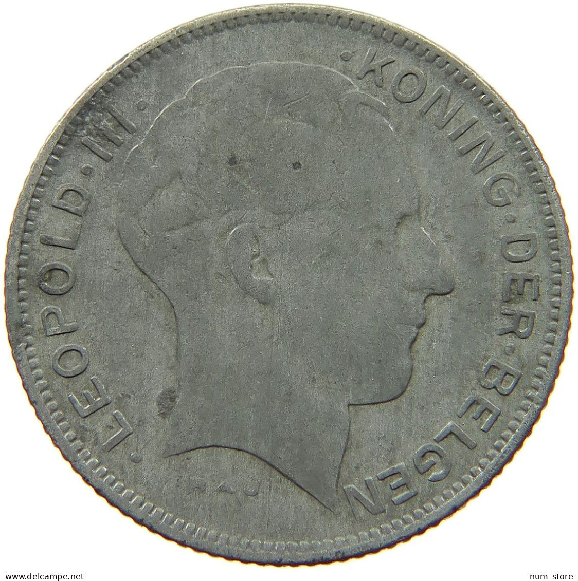BELGIUM 5 FRANCS 1941 #s042 0271 - 5 Francs