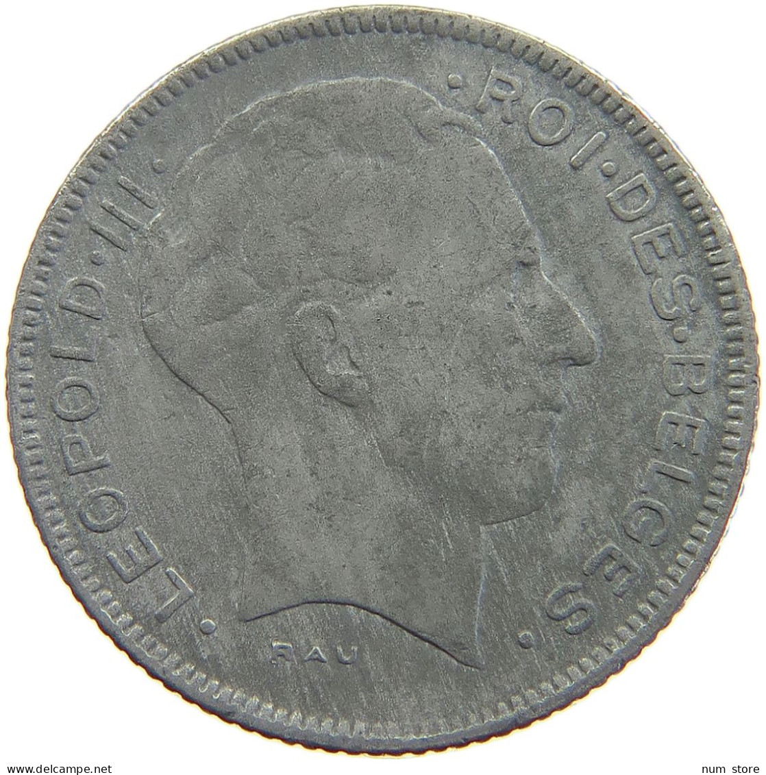 BELGIUM 5 FRANCS 1941 #a074 0427 - 5 Francs