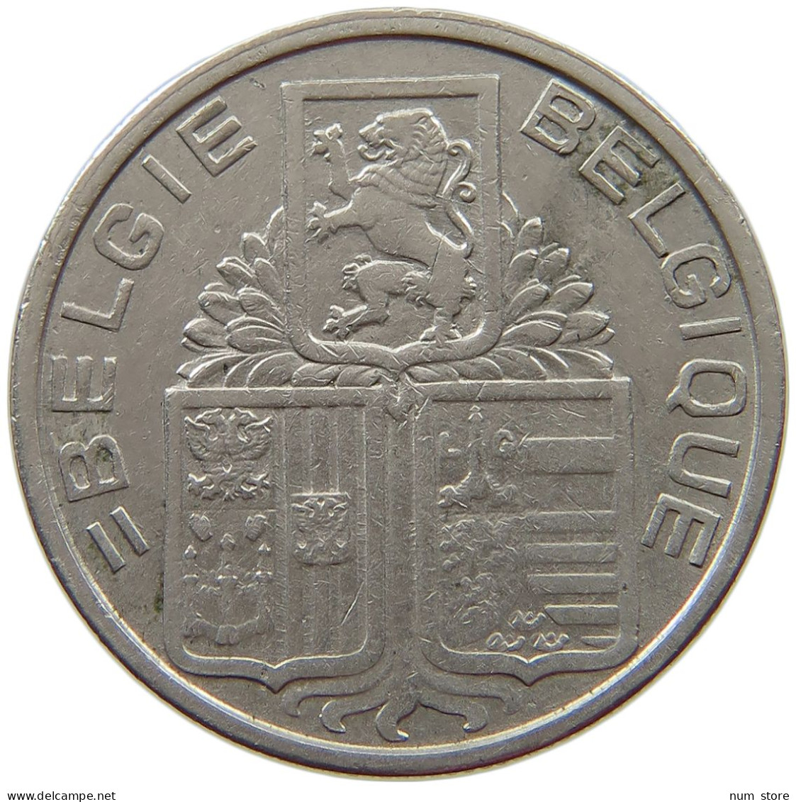 BELGIUM 5 FRANCS 1939 #s072 0551 - 5 Francs