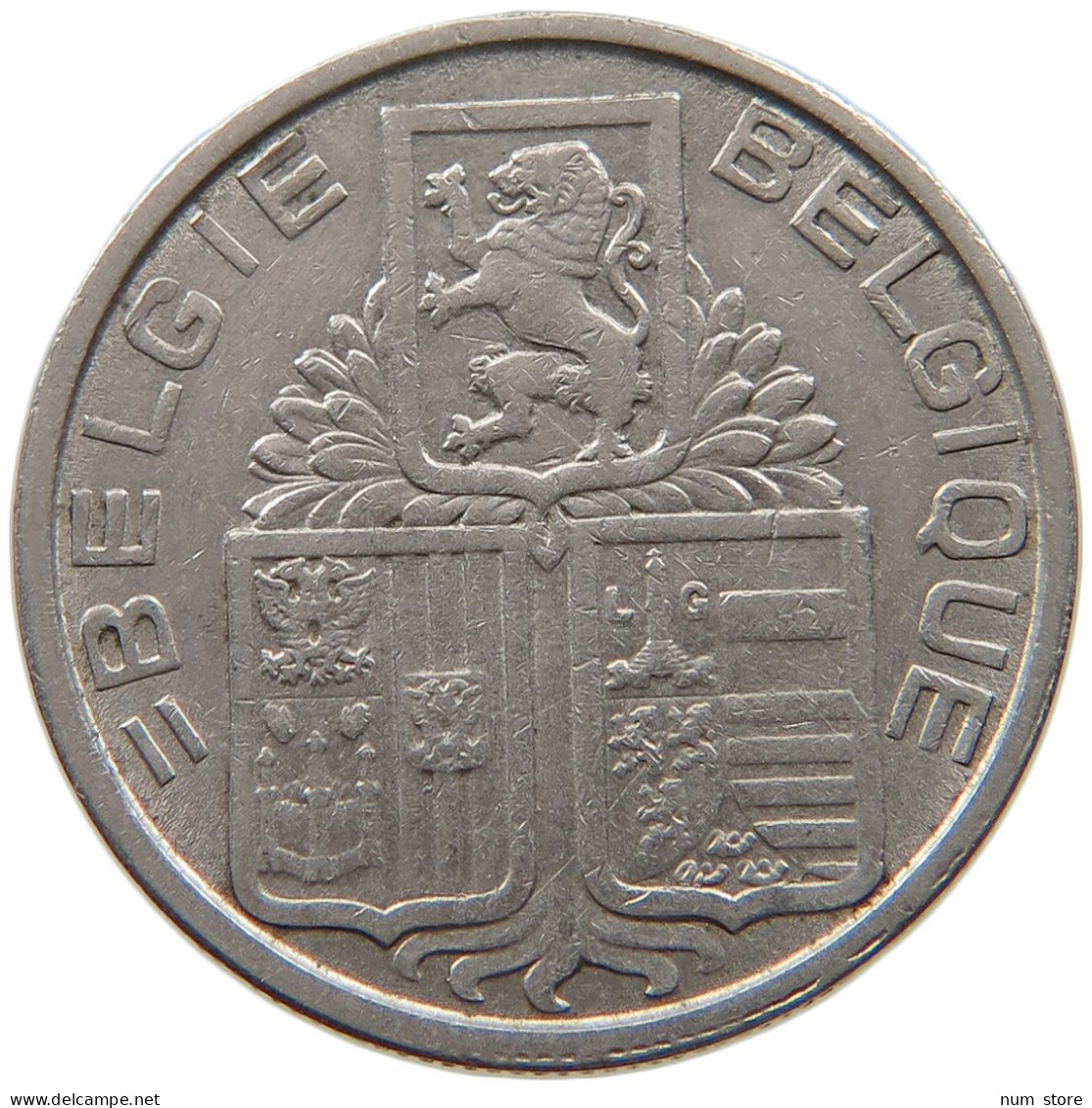 BELGIUM 5 FRANCS 1939 #a034 0601 - 5 Francs