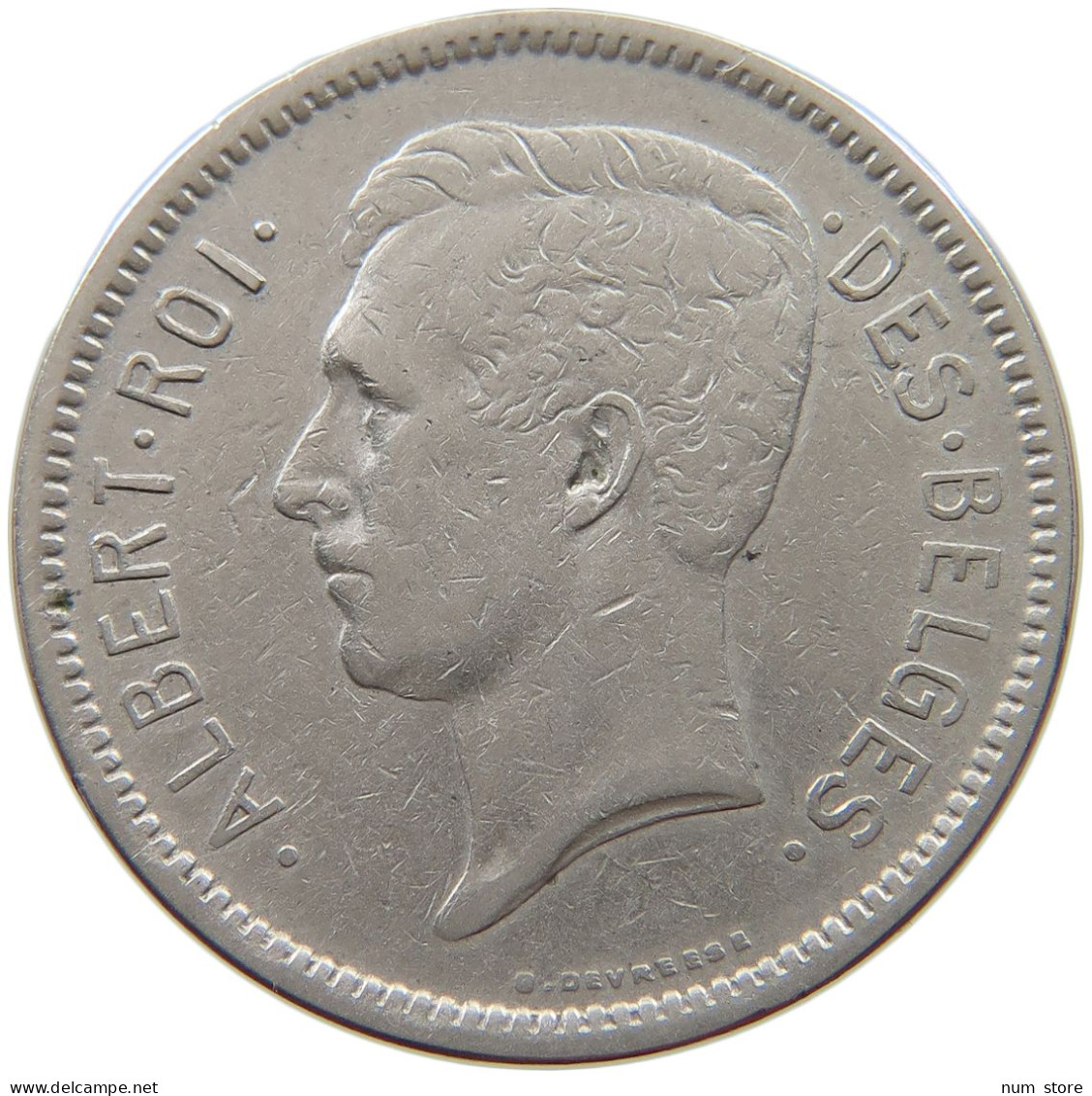 BELGIUM 5 FRANCS 1931 #a013 0791 - 5 Francs & 1 Belga