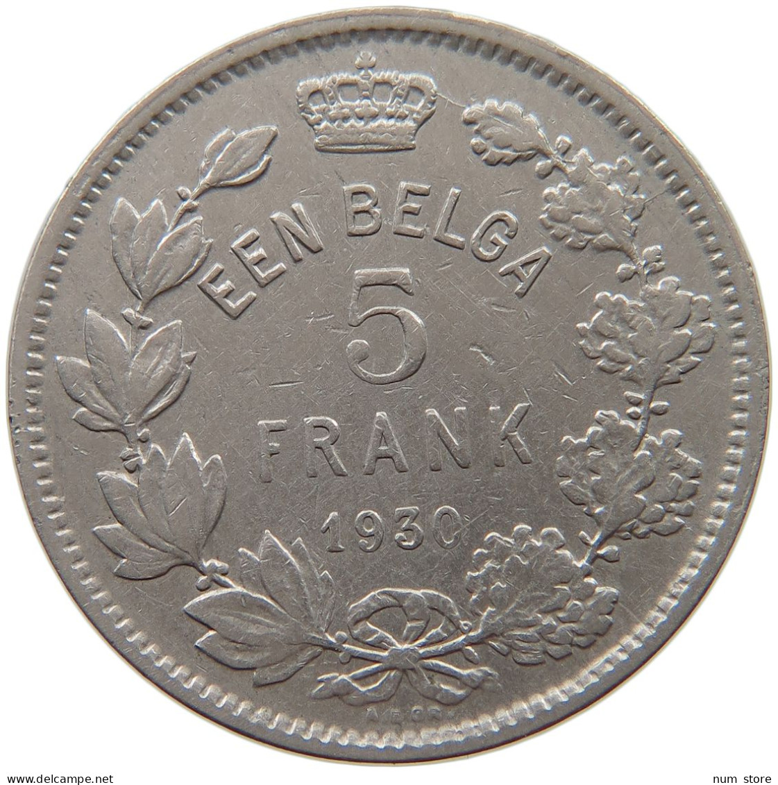 BELGIUM 5 FRANCS 1930 #c051 0043 - 5 Francs & 1 Belga