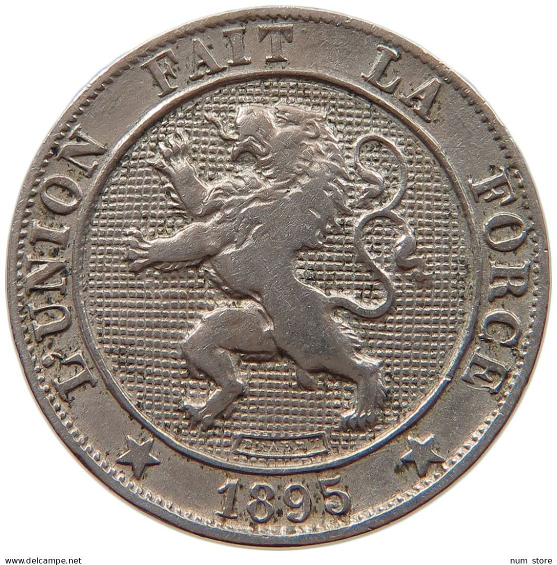 BELGIUM 5 CENTIMES 1895 #s026 0133 - 5 Cents