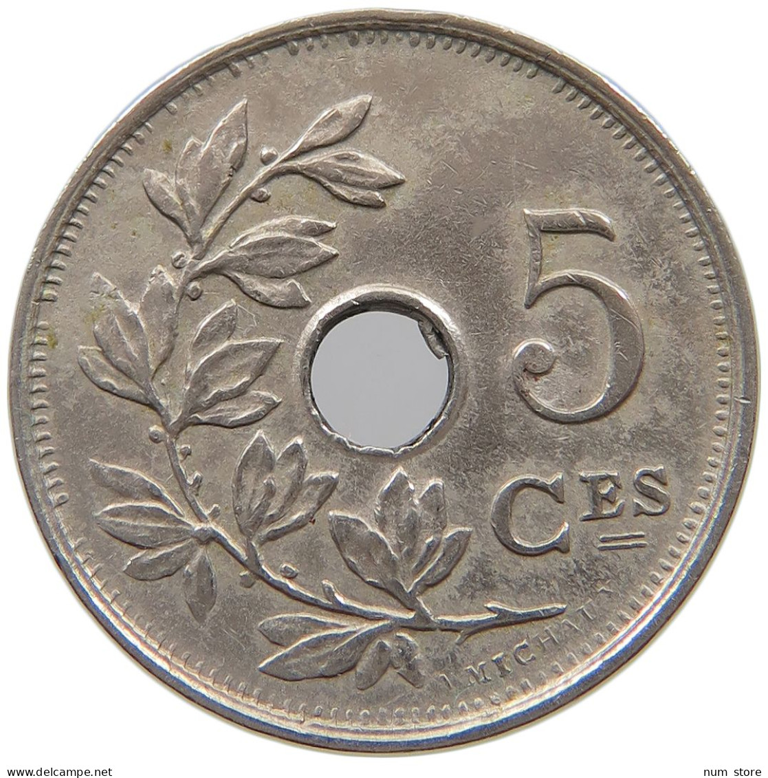 BELGIUM 5 CENTIMES 1928 #a073 0147 - 5 Cents