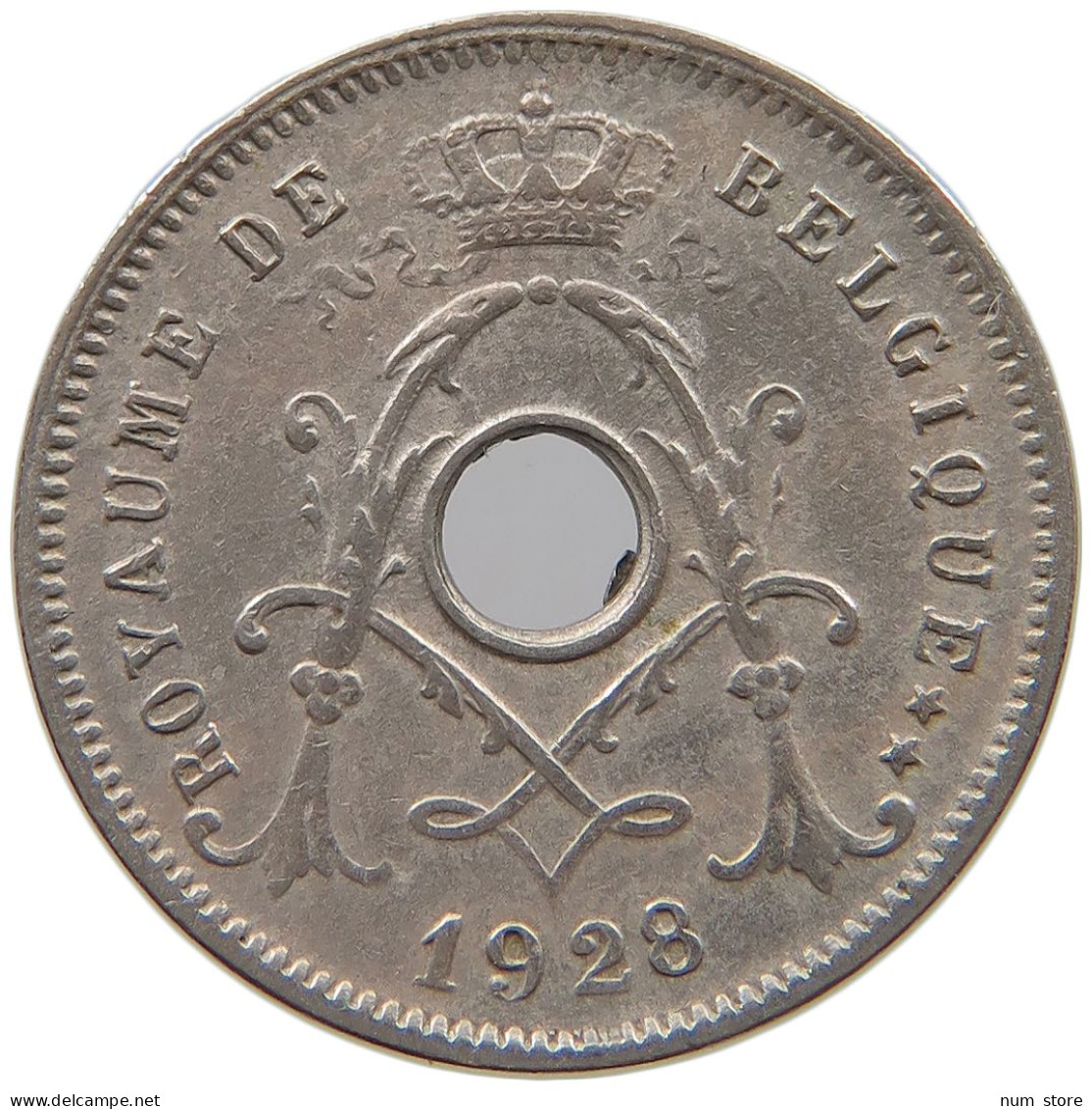 BELGIUM 5 CENTIMES 1928 #a073 0147 - 5 Cent